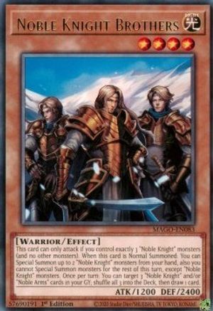 Noble Knight Brothers [MAGO-EN083] Rare - Trinity Hobby