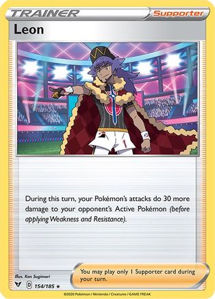 Leon (154/185) (Theme Deck Exclusive) [Sword & Shield: Vivid Voltage] - Trinity Hobby