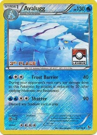 Avalugg (31/106) (League Promo 3rd Place) [XY: Flashfire] - Trinity Hobby