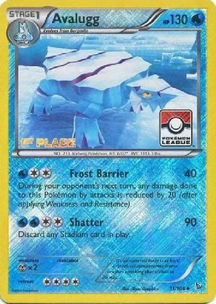 Avalugg (31/106) (League Promo 1st Place) [XY: Flashfire] - Trinity Hobby