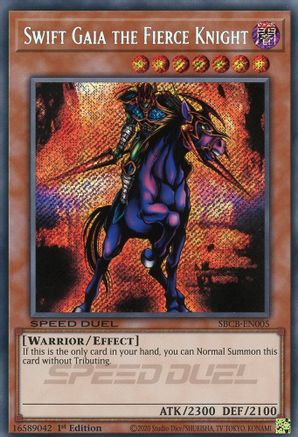 Swift Gaia the Fierce Knight (Secret) [SBCB-EN005] Secret Rare - Trinity Hobby