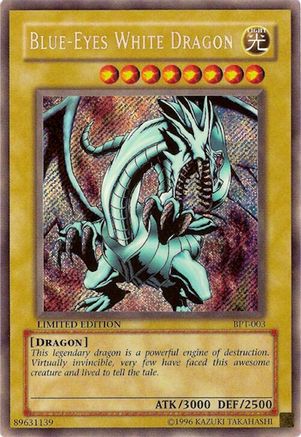 Blue-Eyes White Dragon [BPT-003] Secret Rare - Trinity Hobby