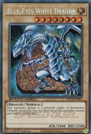 Blue-Eyes White Dragon (Secret) [SBCB-EN087] Secret Rare - Trinity Hobby