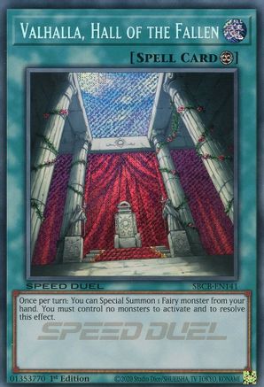 Valhalla, Hall of the Fallen (Secret) [SBCB-EN141] Secret Rare - Trinity Hobby
