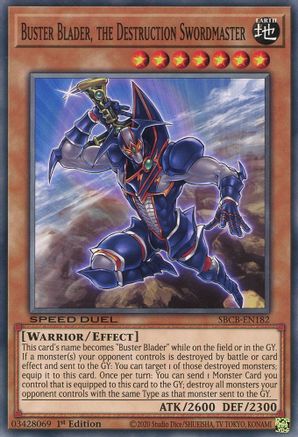 Buster Blader, the Destruction Swordmaster [SBCB-EN182] Common - Trinity Hobby