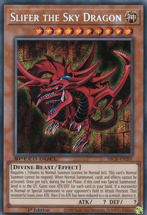 Slifer the Sky Dragon [SBCB-EN201] Secret Rare - Trinity Hobby