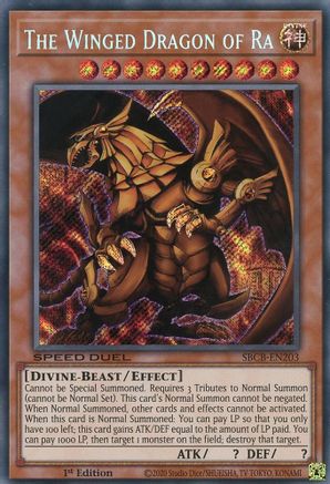 The Winged Dragon of Ra [SBCB-EN203] Secret Rare - Trinity Hobby