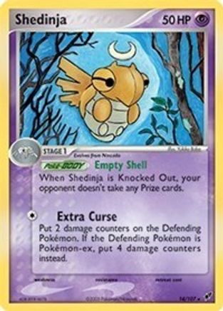 Shedinja (14/107) (Theme Deck Exclusive) [EX: Deoxys] - Trinity Hobby