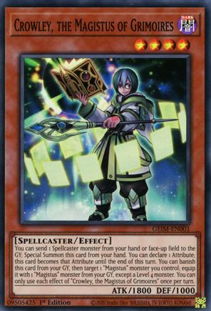 Crowley, the Magistus of Grimoires [GEIM-EN001] Super Rare - Trinity Hobby
