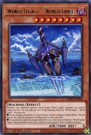 World Legacy - "World Lance" [GEIM-EN058] Rare - Trinity Hobby