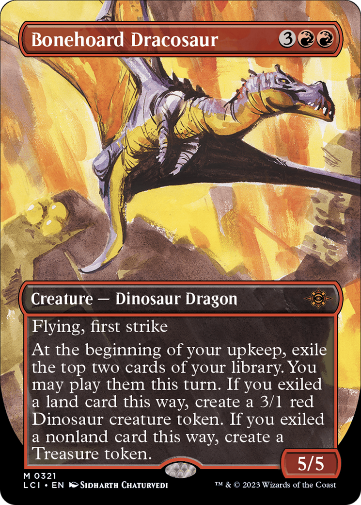 Bonehoard Dracosaur (Borderless) [The Lost Caverns of Ixalan] - Trinity Hobby