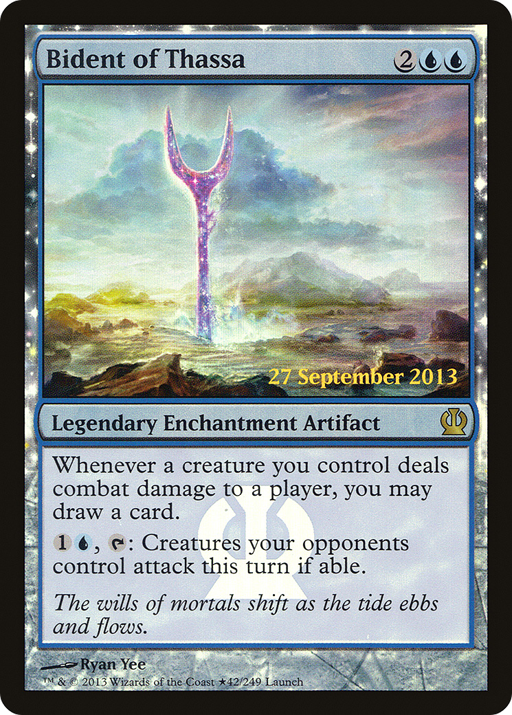 Bident of Thassa (Prerelease) [Theros Promos] - Trinity Hobby