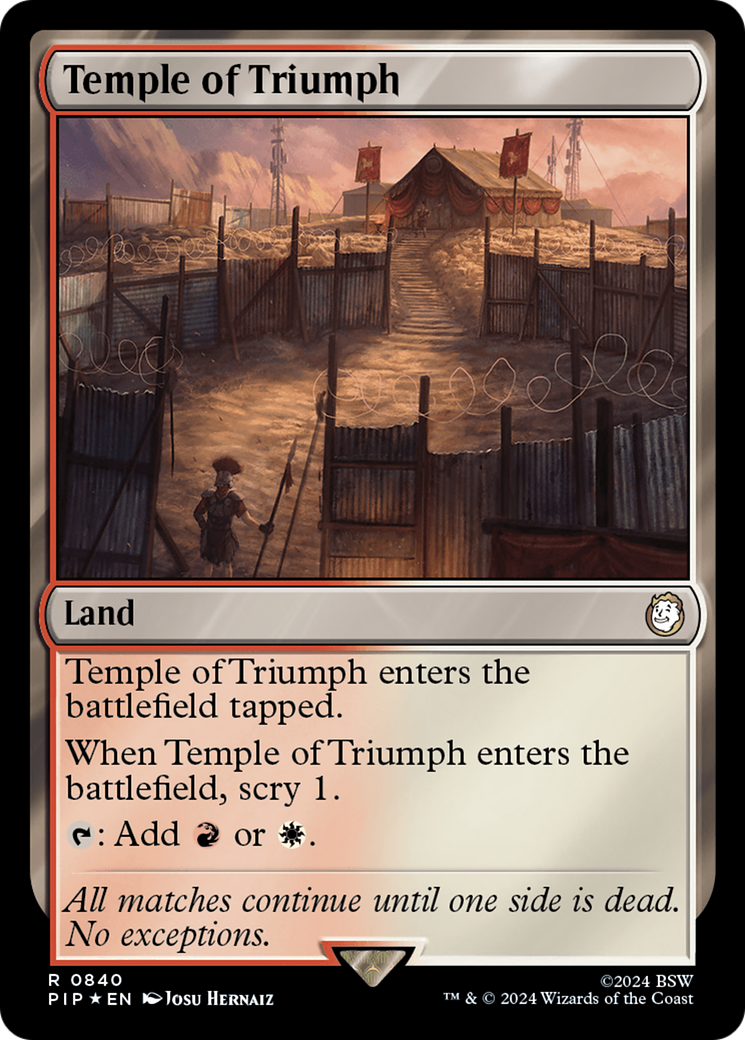 Temple of Triumph (Surge Foil) [Fallout] - Trinity Hobby