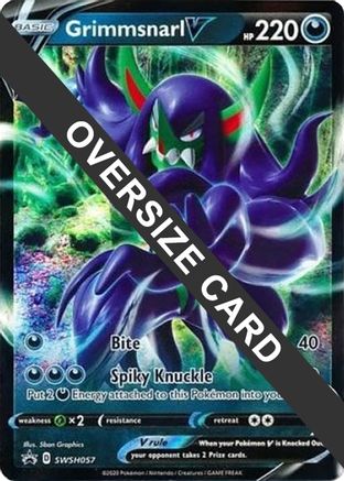 Grimmsnarl V (SWSH057) (Jumbo Card) [Sword & Shield: Black Star Promos] - Trinity Hobby