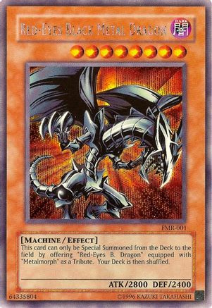Red-Eyes Black Metal Dragon (Forbidden Memories) [FMR-001] Prismatic Secret Rare - Trinity Hobby