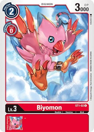 Biyomon [ST1-02] [Deck de démarrage : Gaia Rouge] 