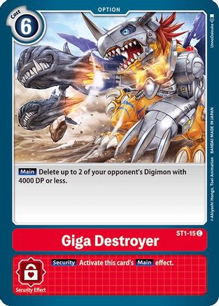 Giga Destroyer [ST1-15] [Starter Deck: Gaia Red] - Trinity Hobby