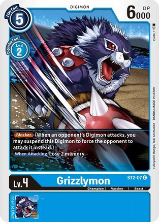 Grizzlymon [ST2-07] [Starter Deck: Cocytus Blue] - Trinity Hobby