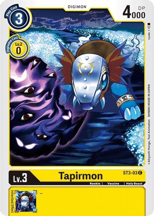Tapirmon [ST3-03] [Starter Deck: Heaven's Yellow] - Trinity Hobby
