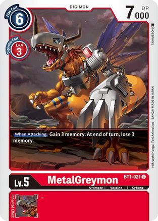 MetalGreymon [BT1-021] [Release Special Booster Ver.1.0] - Trinity Hobby