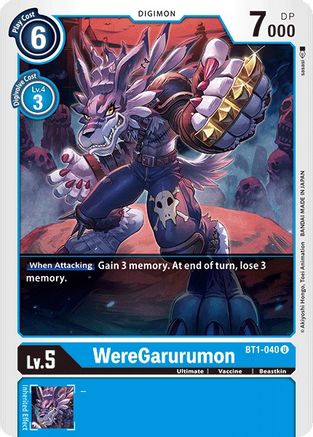 WereGarurumon [BT1-040] [Release Special Booster Ver.1.0] - Trinity Hobby