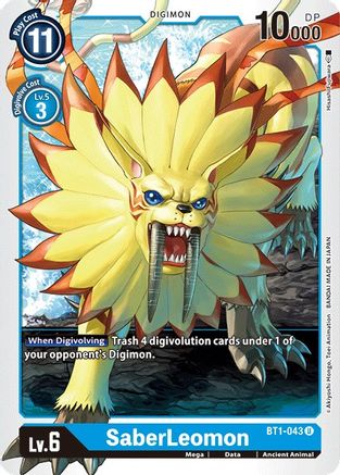 SaberLeomon [BT1-043] [Release Special Booster Ver.1.0] - Trinity Hobby