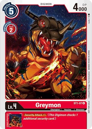 Greymon [ST1-07] (Alternate Art) [Starter Deck: Gaia Red] - Trinity Hobby
