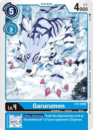 Garurumon [ST2-06] (Alternate Art) [Starter Deck: Cocytus Blue] - Trinity Hobby