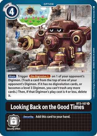 Retour sur les bons moments [BT3-107] [Sortie Special Booster Ver.1.0] 
