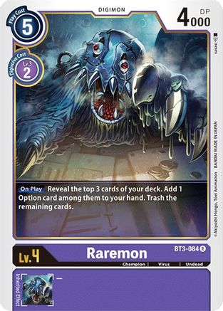 Raremon [BT3-084] [Release Special Booster Ver.1.0] - Trinity Hobby