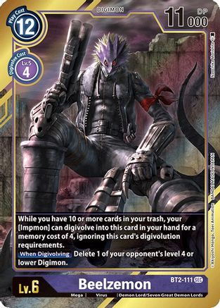 Beelzemon [BT2-111] (Alternate Art) [Release Special Booster Ver.1.0] - Trinity Hobby
