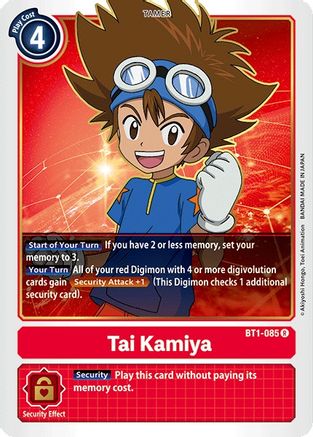 Tai Kamiya [BT1-085] [Release Special Booster Ver.1.0] - Trinity Hobby