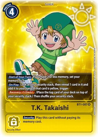 T.K. Takaishi [BT1-087] (Buy-A-Box Promo) [Release Special Booster Ver.1.0 Promos] - Trinity Hobby