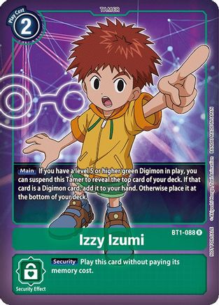 Izzy Izumi [BT1-088] (Buy-A-Box Promo) [Release Special Booster Ver.1.0 Promos] - Trinity Hobby
