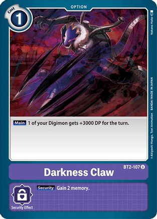 Darkness Claw [BT2-107] [Release Special Booster Ver.1.0] - Trinity Hobby