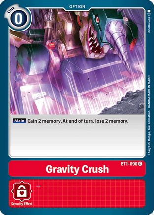 Gravity Crush [BT1-090] [Release Special Booster Ver.1.0] - Trinity Hobby
