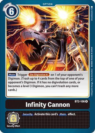 Infinity Cannon [BT2-106] [Release Special Booster Ver.1.0] - Trinity Hobby