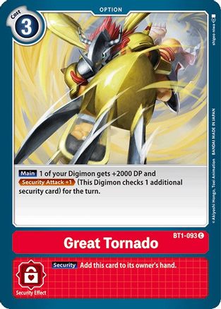 Great Tornado [BT1-093] [Release Special Booster Ver.1.0] - Trinity Hobby
