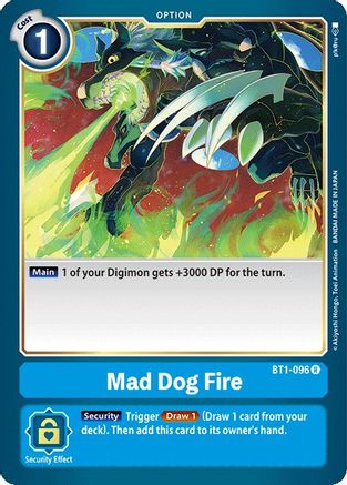 Mad Dog Fire [BT1-096] [Release Special Booster Ver.1.0] - Trinity Hobby