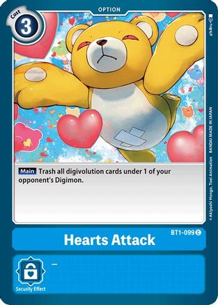 Hearts Attack [BT1-099] [Release Special Booster Ver.1.0] - Trinity Hobby