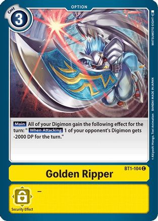 Golden Ripper [BT1-104] [Release Special Booster Ver.1.0] - Trinity Hobby