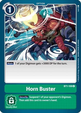 Horn Buster [BT1-108] [Release Special Booster Ver.1.0] - Trinity Hobby