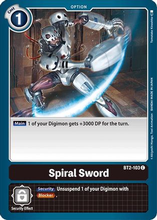 Spiral Sword [BT2-103] [Release Special Booster Ver.1.0] - Trinity Hobby