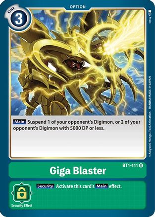 Giga Blaster [BT1-111] [Release Special Booster Ver.1.0] - Trinity Hobby