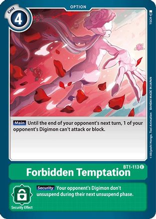 Forbidden Temptation [BT1-113] [Release Special Booster Ver.1.0] - Trinity Hobby