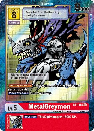 MetalGreymon [BT1-114] (Alternate Art) [Release Special Booster Ver.1.0] - Trinity Hobby