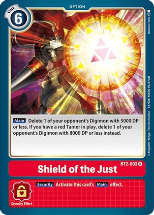 Bouclier du Juste [BT2-093] [Sortie du Booster Spécial Ver.1.0] 