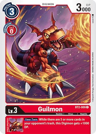 Guilmon [BT2-009] [Sortie du Booster Spécial Ver.1.0] 