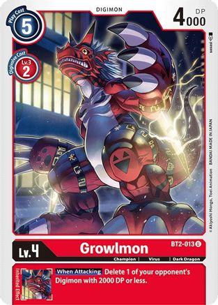Growlmon [BT2-013] [Release Special Booster Ver.1.0] - Trinity Hobby