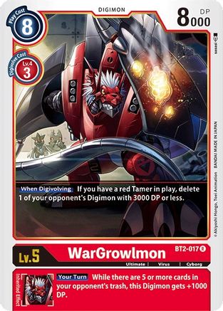 WarGrowlmon [BT2-017] [Release Special Booster Ver.1.0] - Trinity Hobby